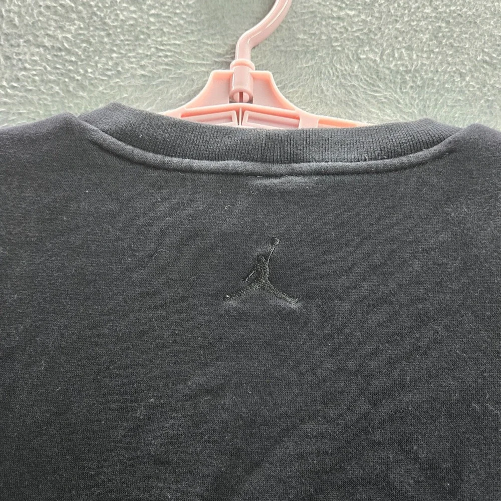 Jordan Men Sweatshirt XL‎ Black Cotton Polyester Logo Jumpman Graphic